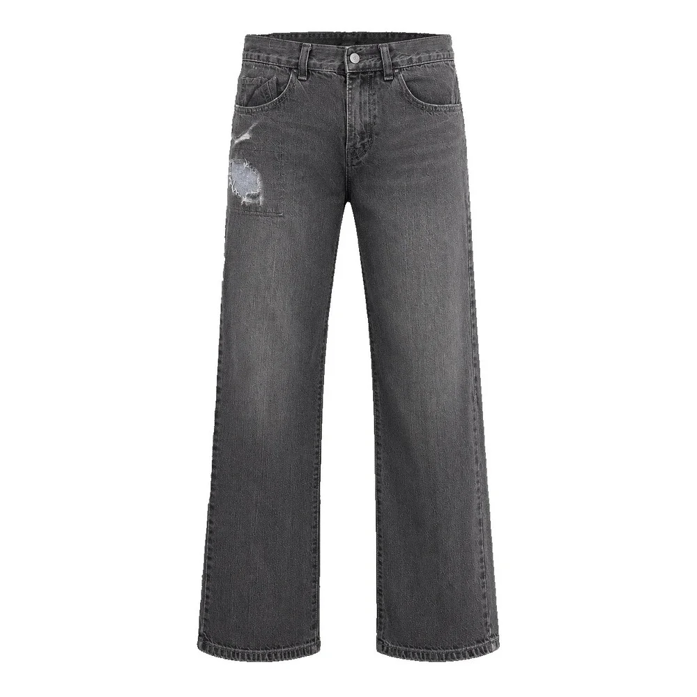 Zoo York Skateboarding Straight Leg Jeans‎ Men's 30x32 Gray Y2K Faded Thrashed